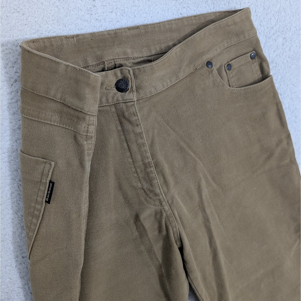 Women's Barbour Classic Boot cut Twill Stretch Warm Size 32"x31" Brown